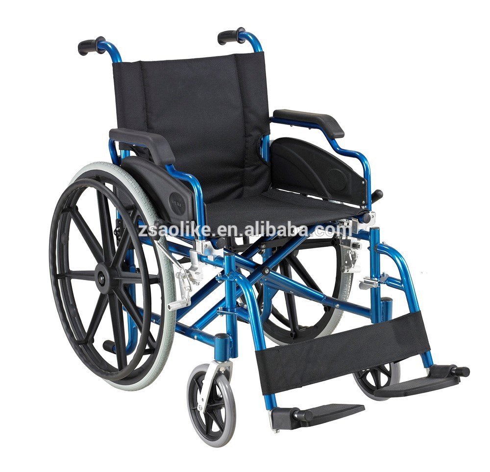 Sillón de ruedas manual de aluminio para la venta ALK903LBQ