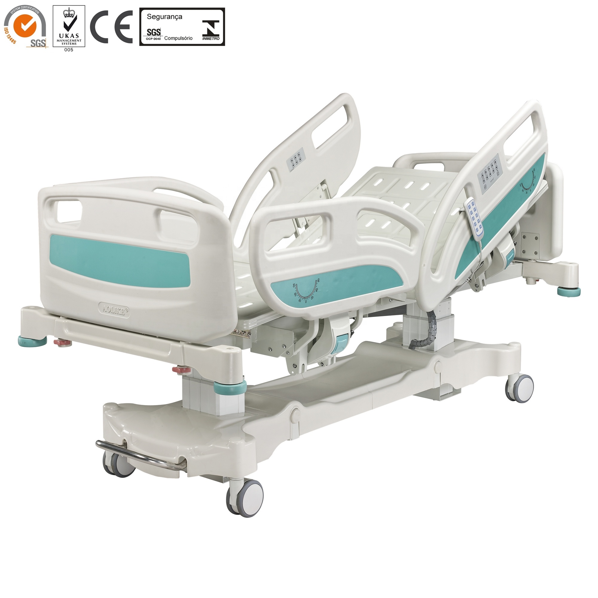 Advanced 5 Función CE ISO Calidad eléctrica ICU CAMAS DE HOSPITAL ITALIANDO METAL ICU Habitación 1 año, 1 año 240kgs Posición de la silla sin usar